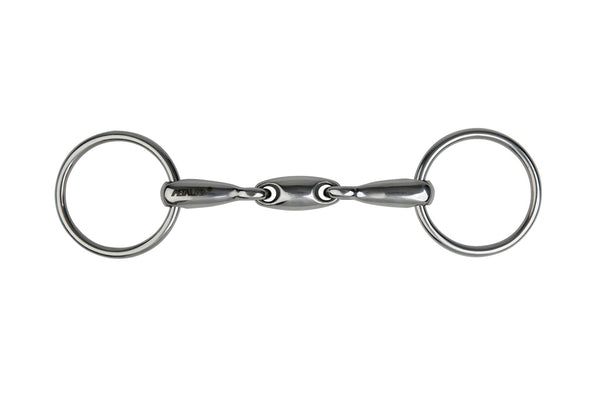 Mors 2 Anneaux Double Brisure METALAB - JoliJump, Sellerie et Equipements pour Cheval