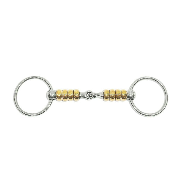 Mors 2 Anneaux Magic Systeme Rouleau Verticaux cUIVRE METALAB - JoliJump, Sellerie et Equipements pour Cheval